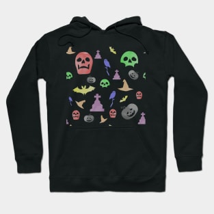 haloween watercolor seamless pattern Hoodie